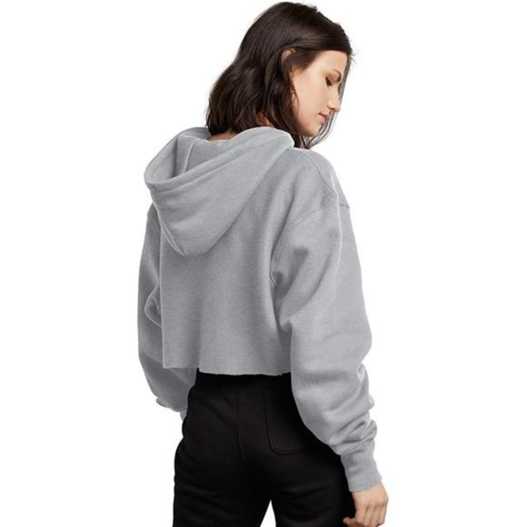 Champion Womens Reverse Weave Cropped Cut Off Hood - Picture 3 of 5